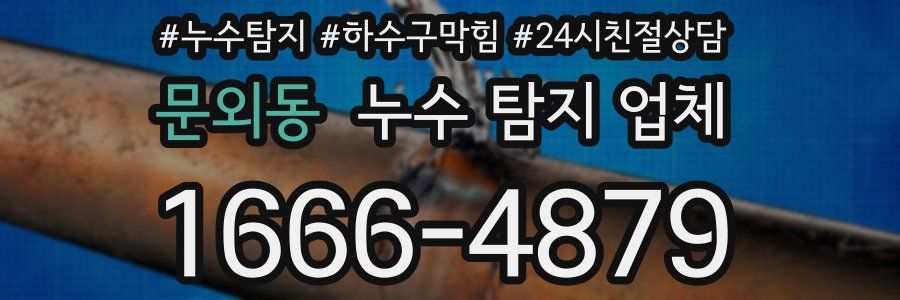 문외동 누수 탐지 업체