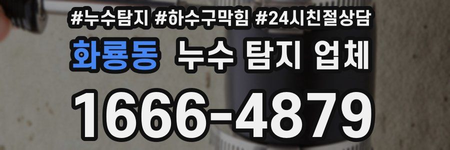 화룡동 누수 탐지 업체