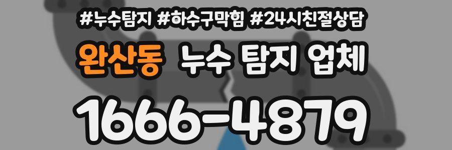 완산동 누수 탐지 업체