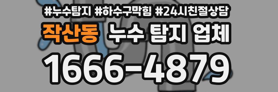 작산동 누수 탐지 업체