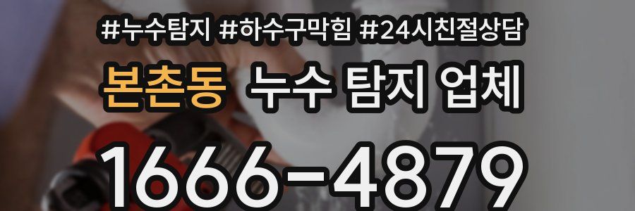 본촌동 누수 탐지 업체