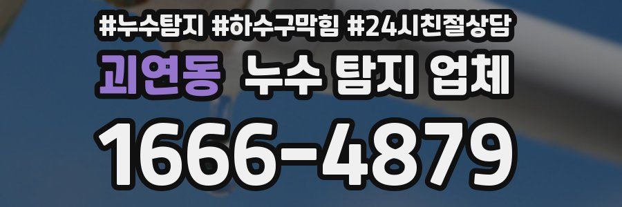 괴연동 누수 탐지 업체