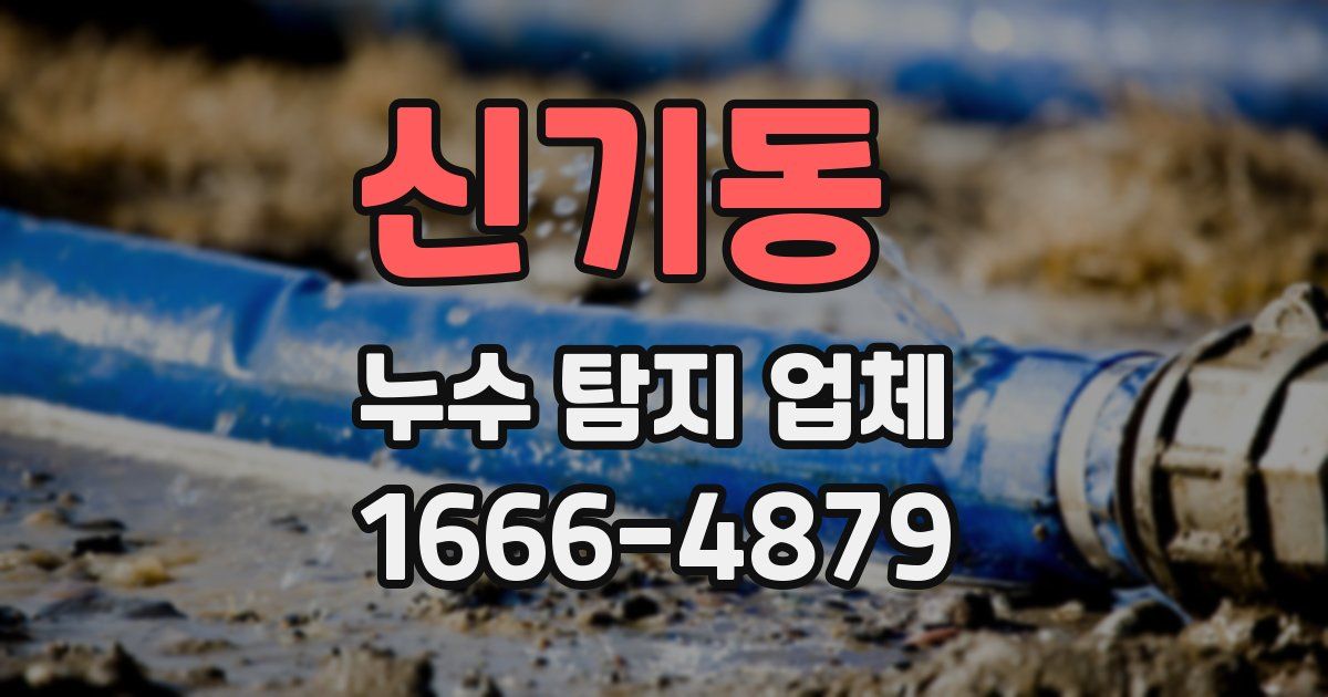 신기동 누수 탐지 업체