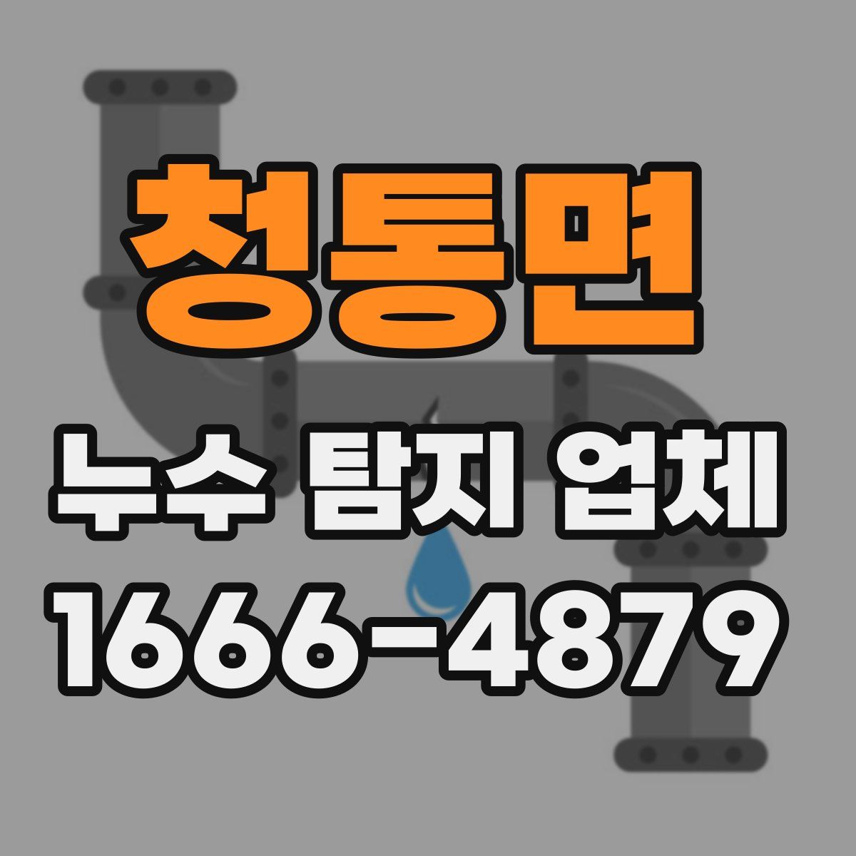 청통면 누수 탐지 업체