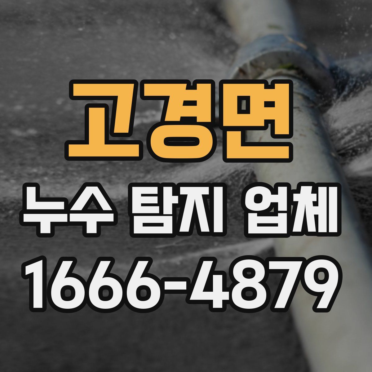 고경면 누수 탐지 업체