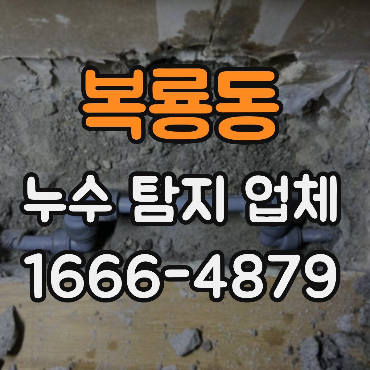복룡동 누수 탐지 업체