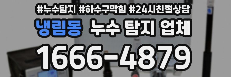 냉림동 누수 탐지 업체
