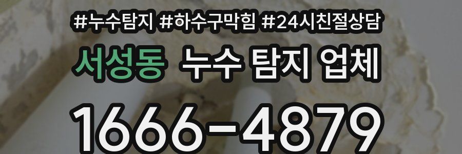 서성동 누수 탐지 업체