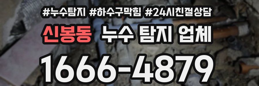 신봉동 누수 탐지 업체