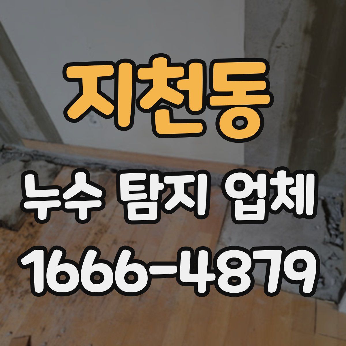 지천동 누수 탐지 업체