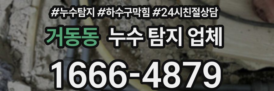 거동동 누수 탐지 업체