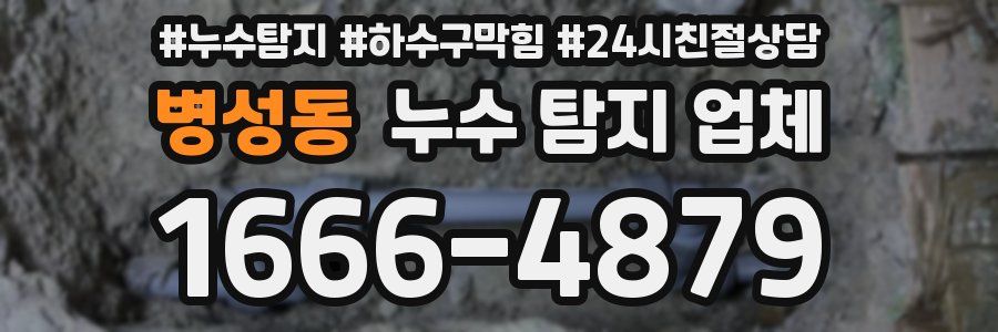 병성동 누수 탐지 업체