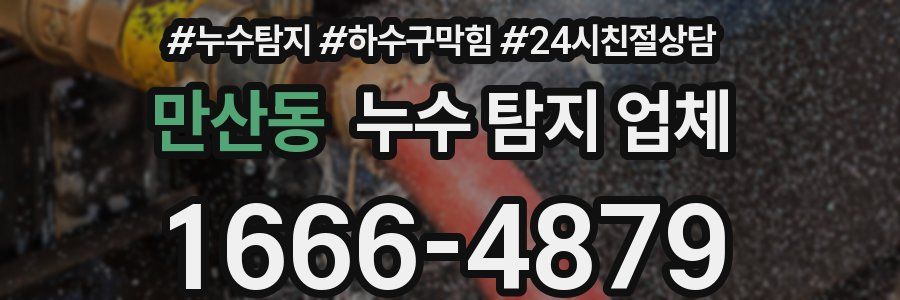 만산동 누수 탐지 업체