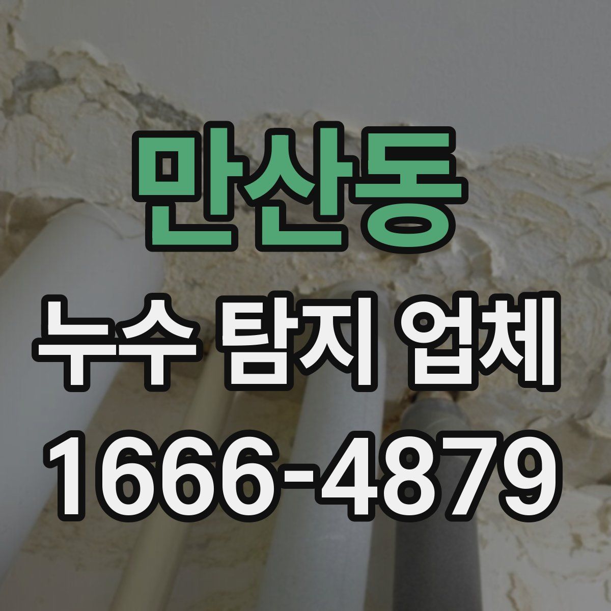 만산동 누수 탐지 업체