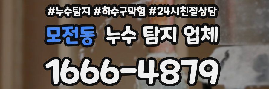 모전동 누수 탐지 업체