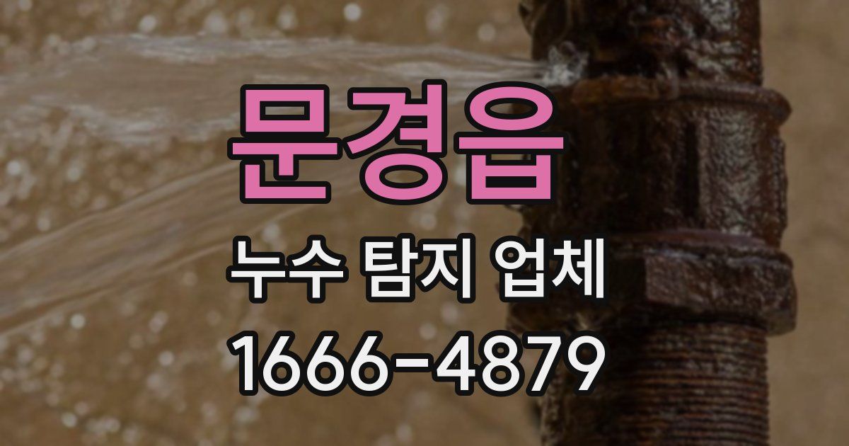 문경읍 누수 탐지 업체