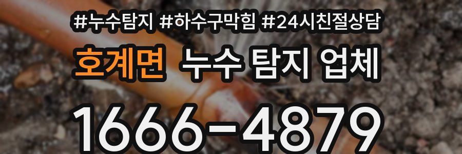 호계면 누수 탐지 업체