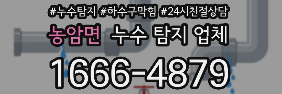 농암면 누수 탐지 업체