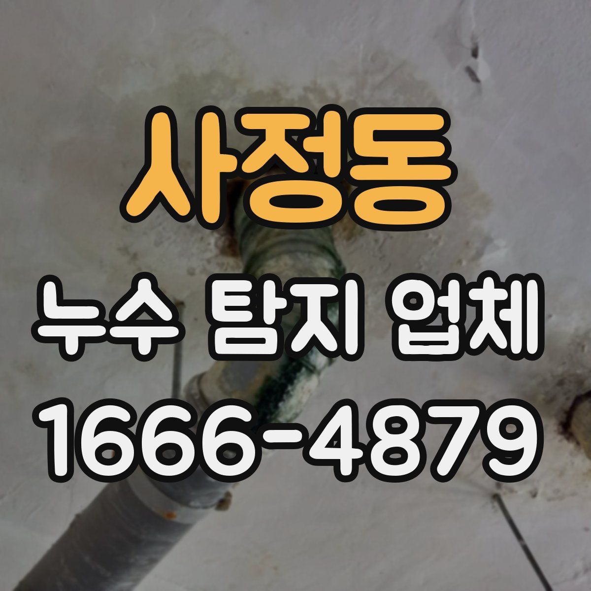 사정동 누수 탐지 업체