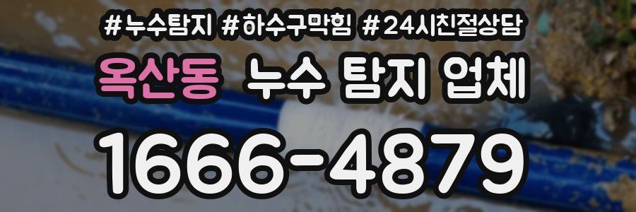 옥산동 누수 탐지 업체