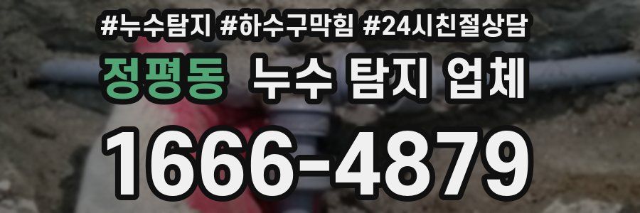 정평동 누수 탐지 업체