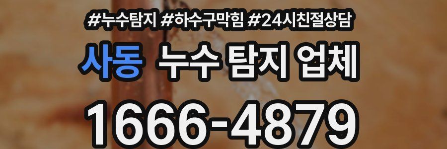 사동 누수 탐지 업체