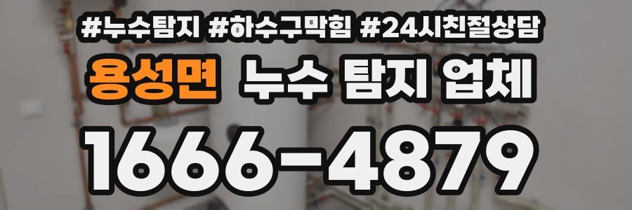 용성면 누수 탐지 업체