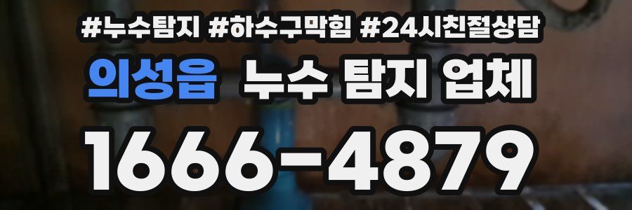 의성읍 누수 탐지 업체