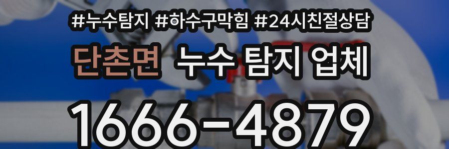 단촌면 누수 탐지 업체