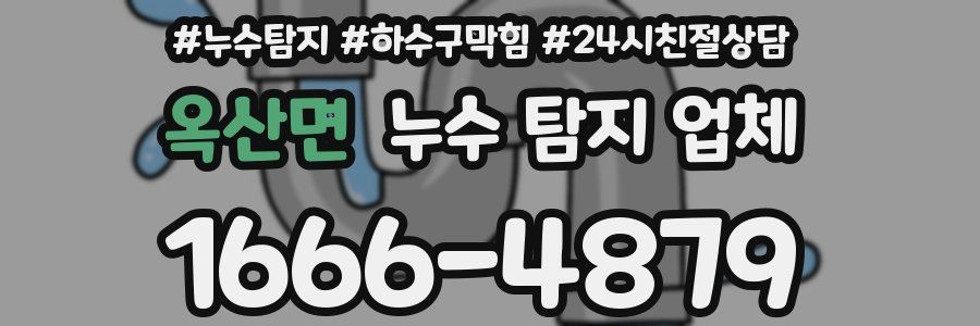 옥산면 누수 탐지 업체