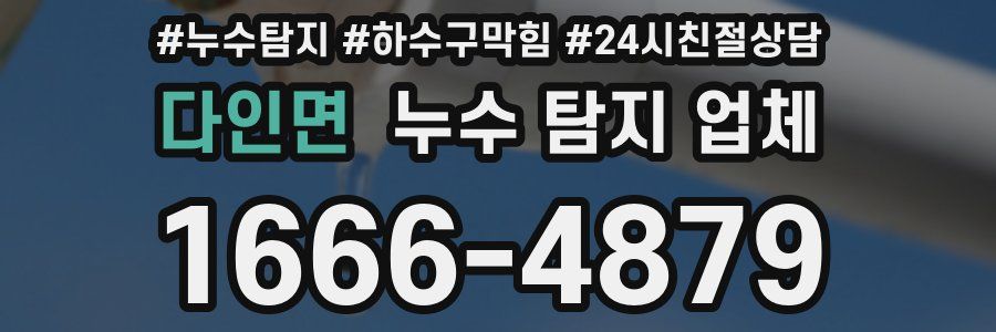 다인면 누수 탐지 업체