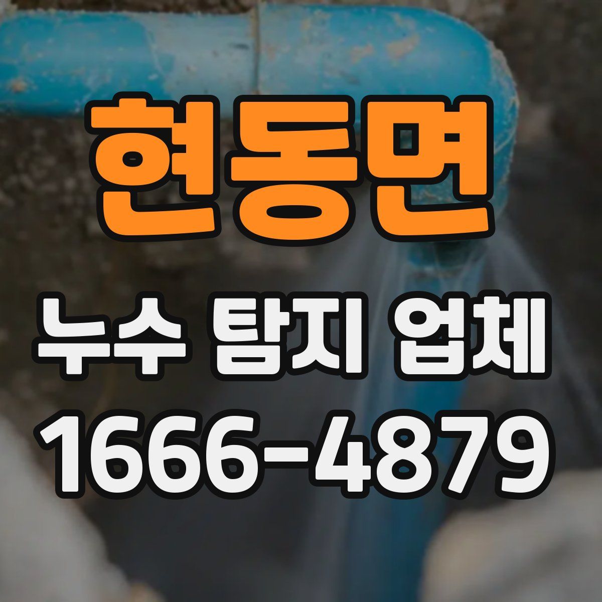 현동면 누수 탐지 업체
