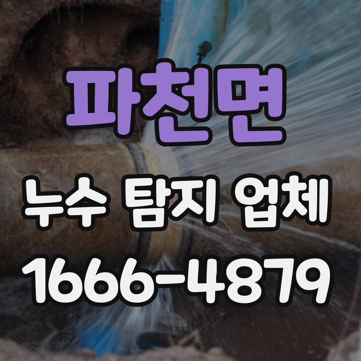파천면 누수 탐지 업체
