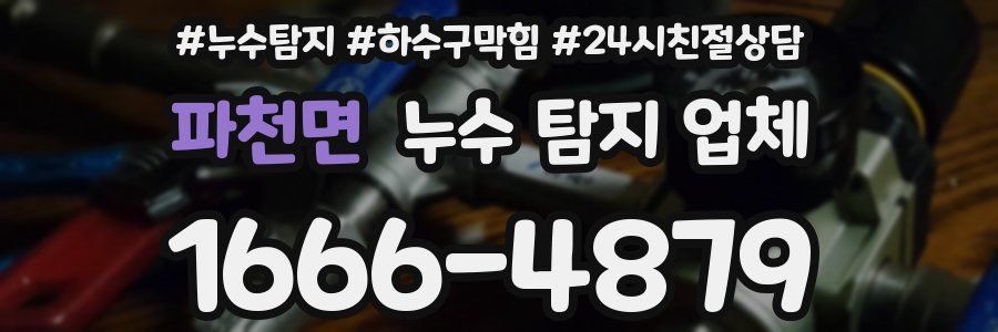 파천면 누수 탐지 업체