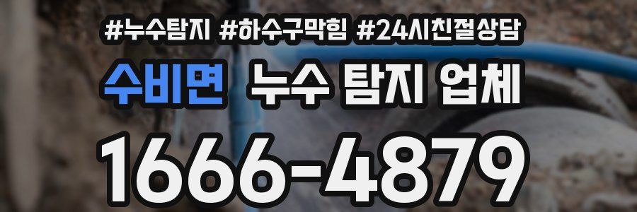 수비면 누수 탐지 업체