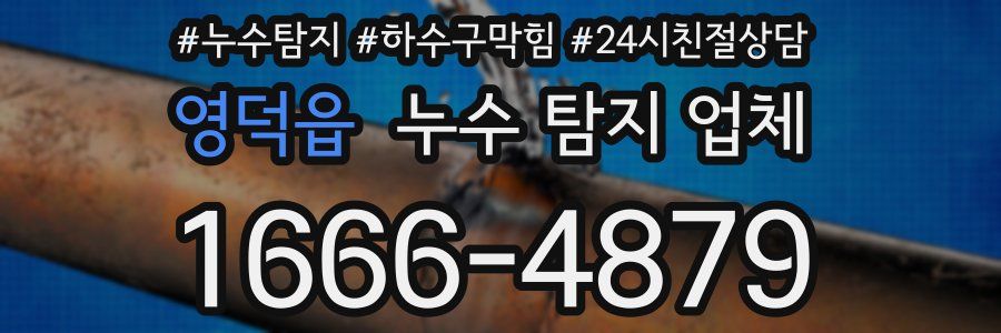 영덕읍 누수 탐지 업체