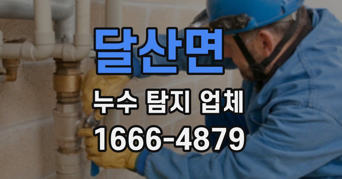 달산면 누수 탐지 업체