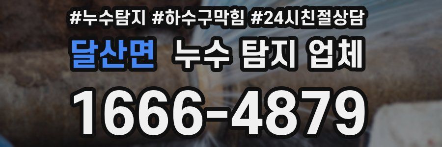 달산면 누수 탐지 업체