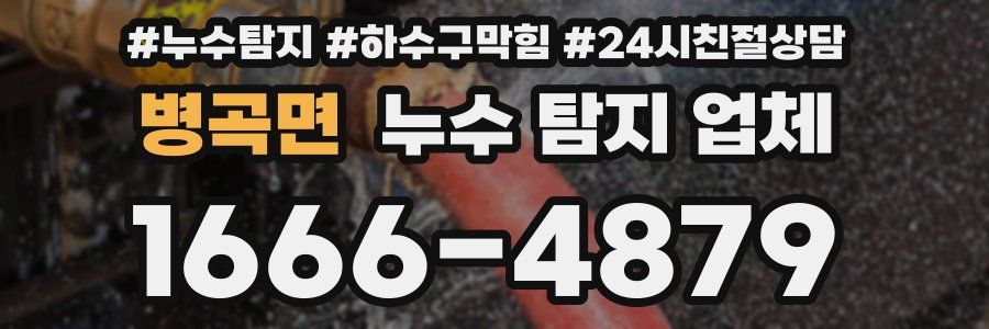 병곡면 누수 탐지 업체