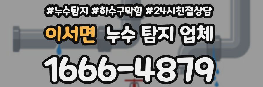 이서면 누수 탐지 업체