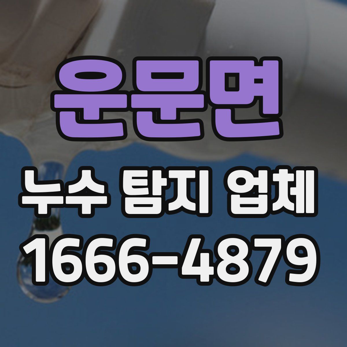 운문면 누수 탐지 업체