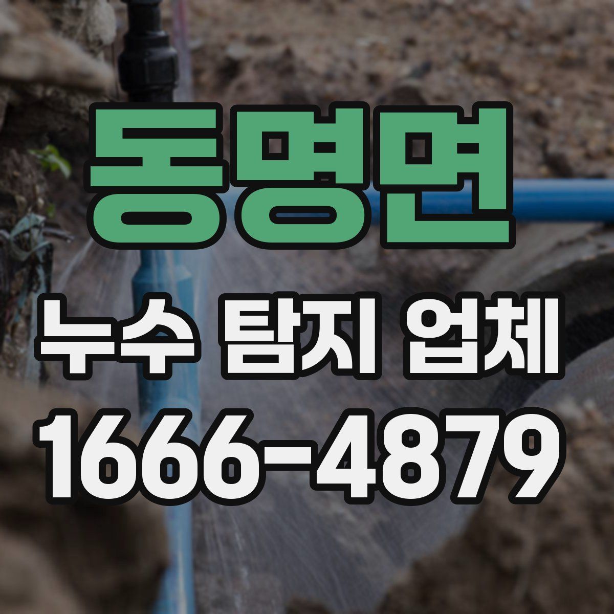 동명면 누수 탐지 업체