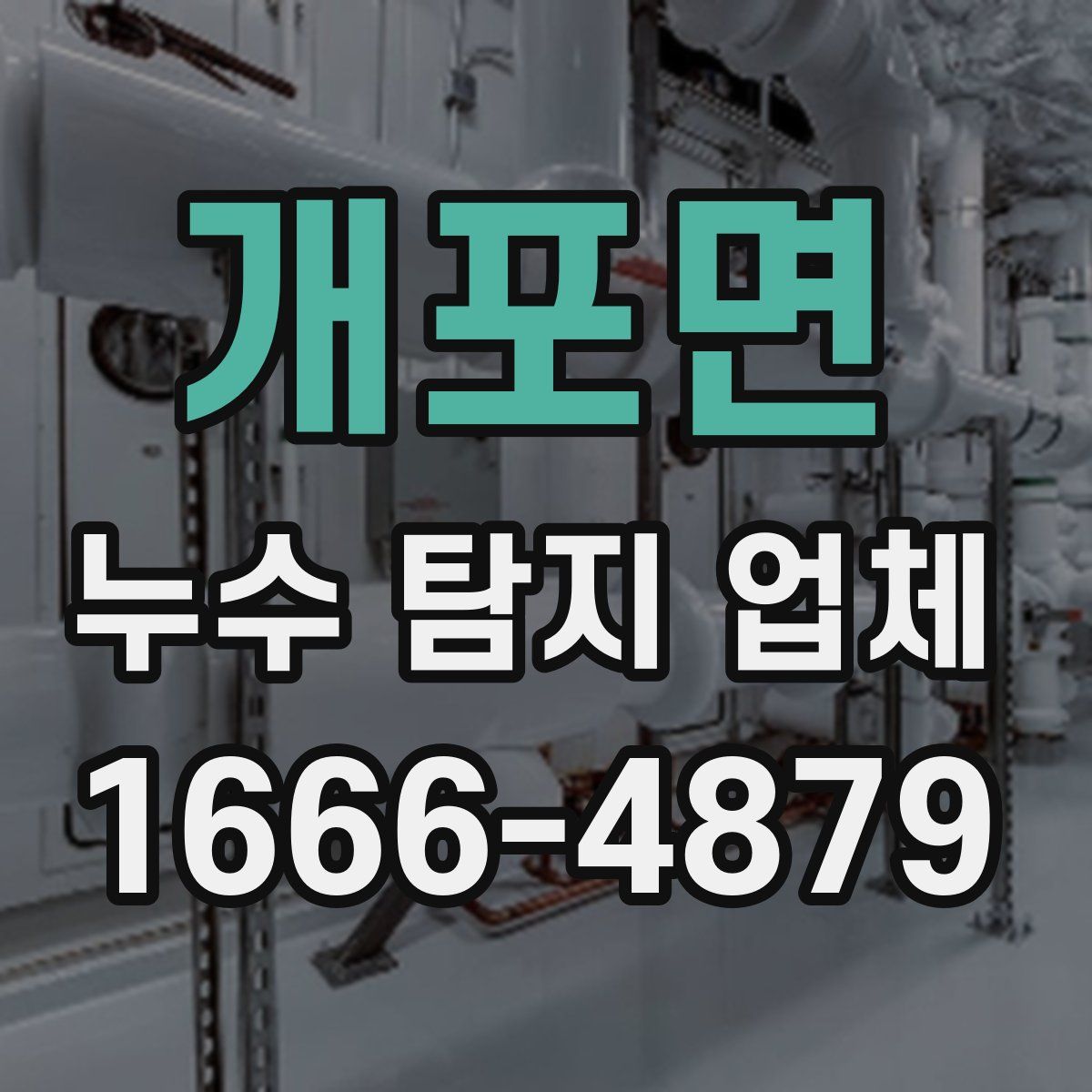 개포면 누수 탐지 업체