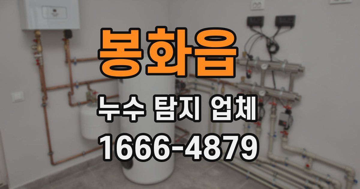 봉화읍 누수 탐지 업체