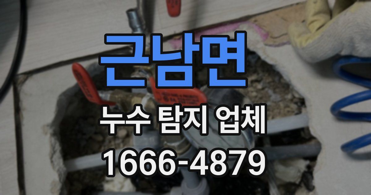 근남면 누수 탐지 업체