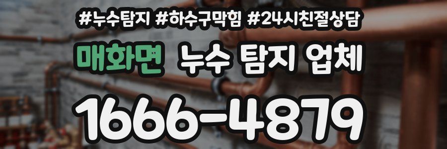 매화면 누수 탐지 업체