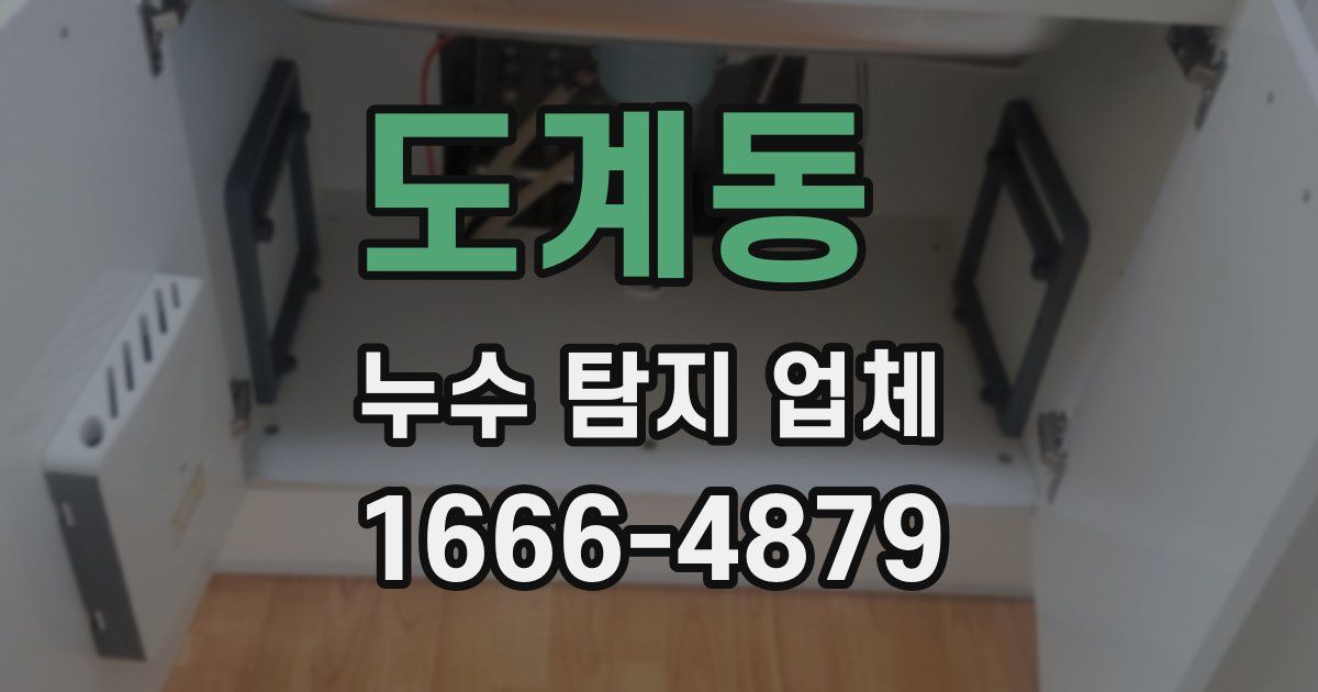 도계동 누수 탐지 업체