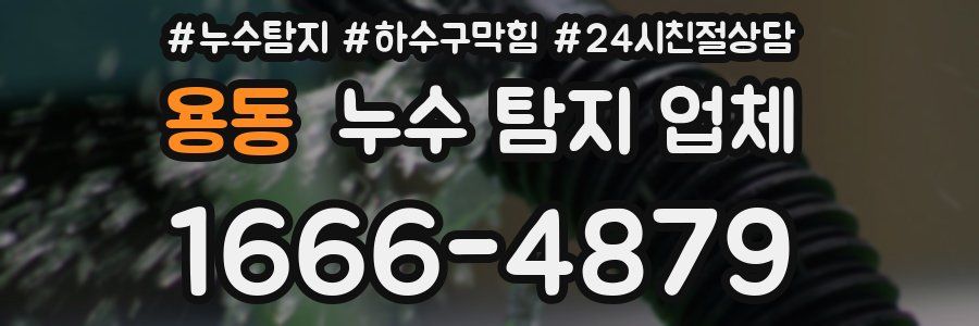 용동 누수 탐지 업체
