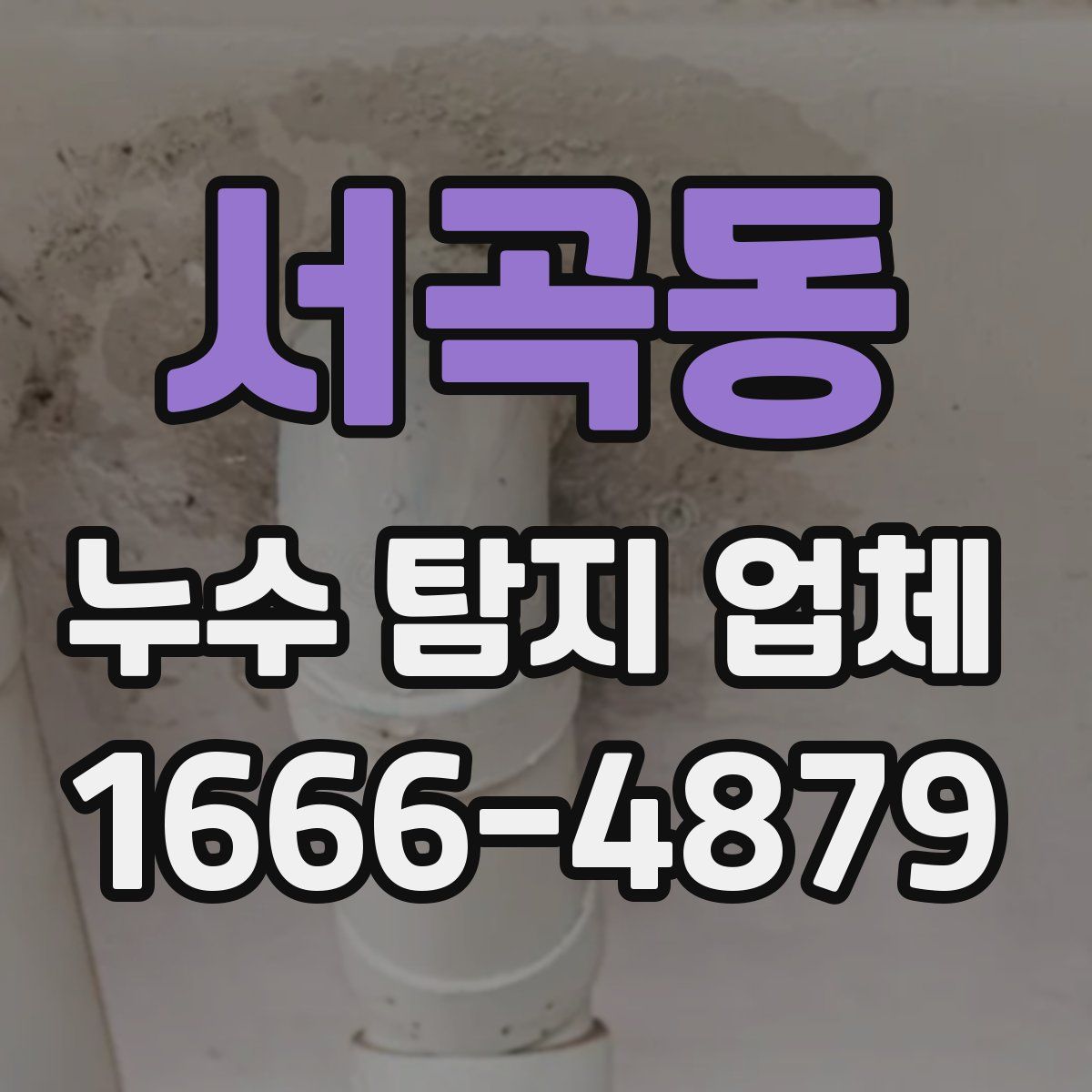 서곡동 누수 탐지 업체