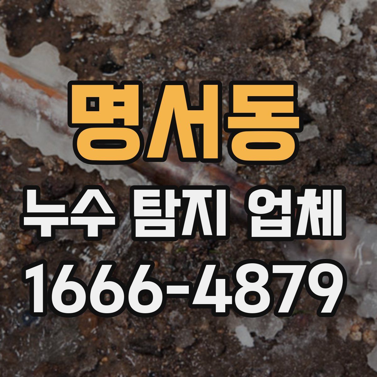 명서동 누수 탐지 업체